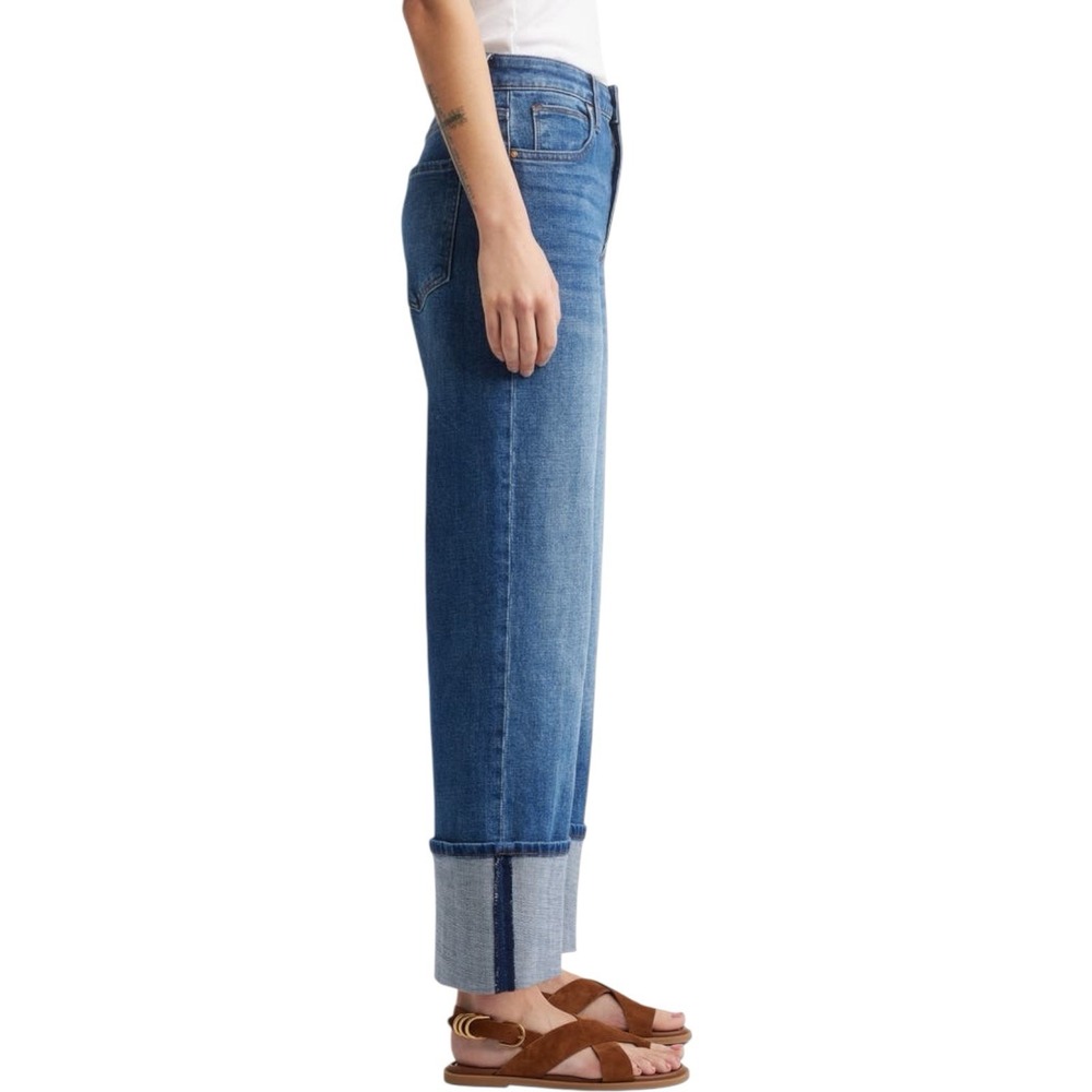 Kut from the Kloth Mid-Wash Blue Wide Leg Jeans - Picture 3 of 9